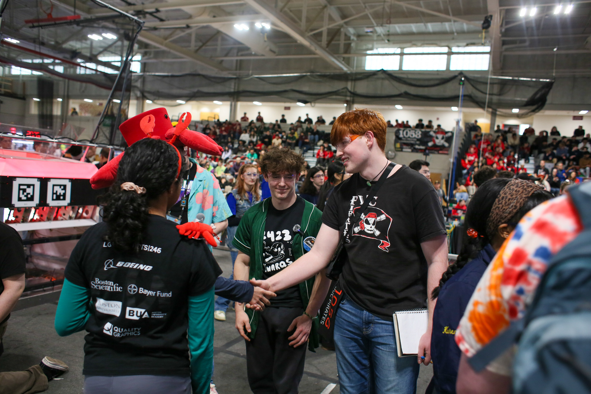 Lobstahs joining Alliance #4 (representatives Sabina ‘28 and Eddie (in the hat) ‘27)